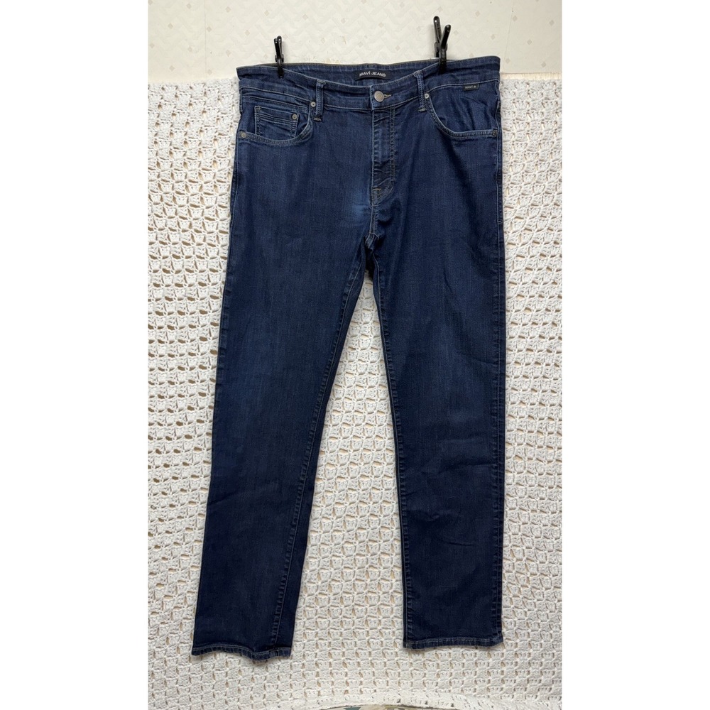 Mavi Jeans Men Size 36x34 Blue Denim Straight Leg Stretch  Work